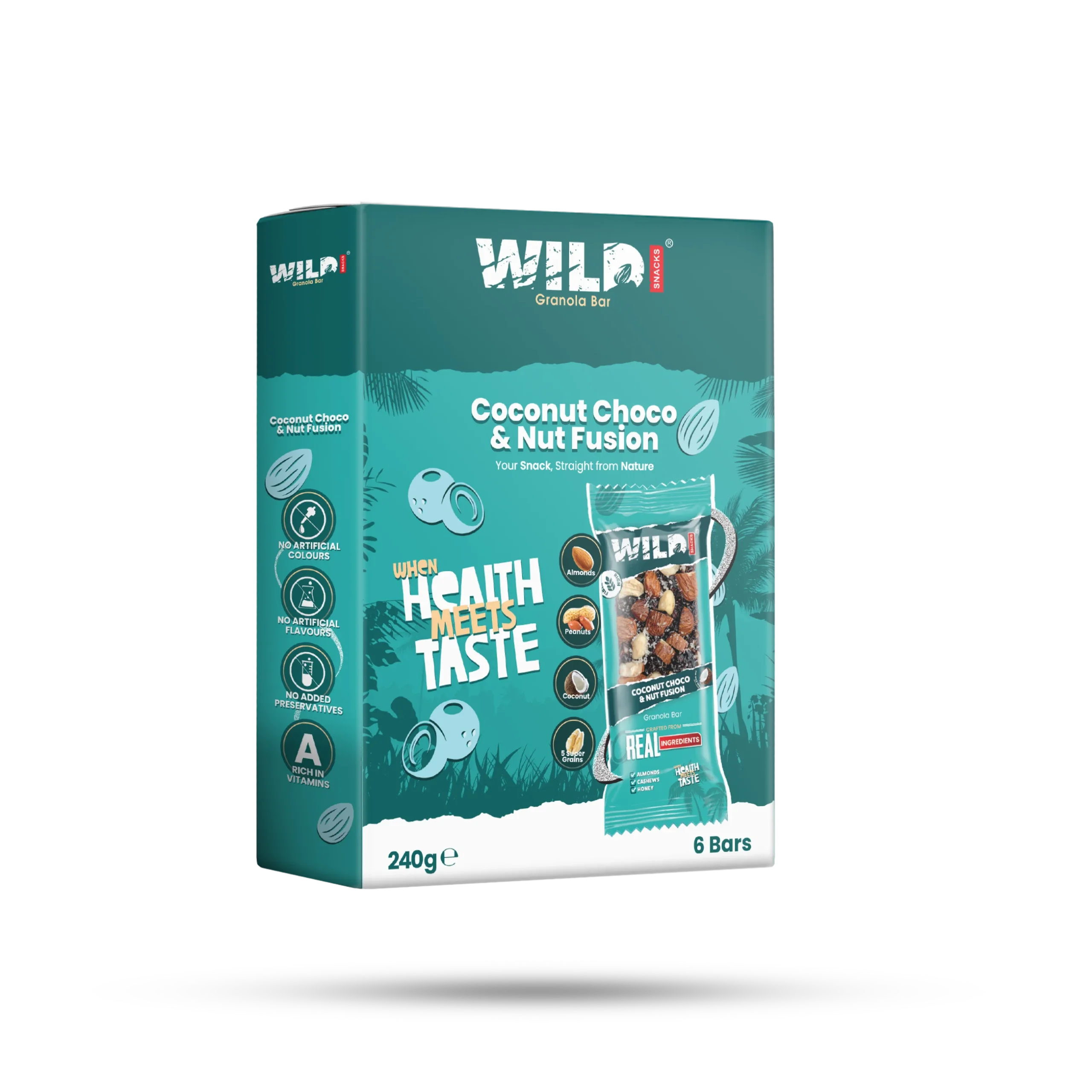 Coconut Choco & Nut Fusion - 6 Bars