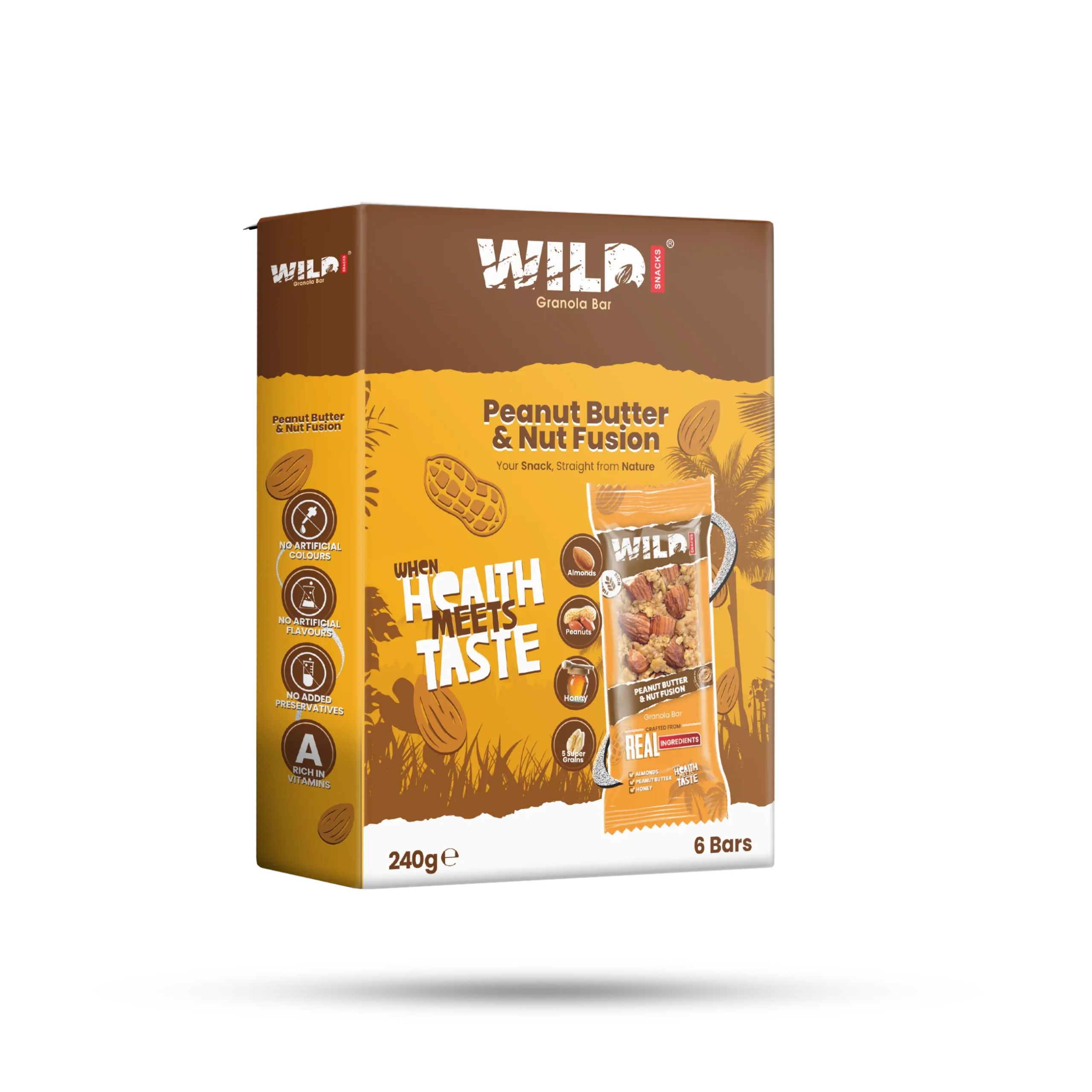 Peanut Butter & Nut Fusion - 6 Bars